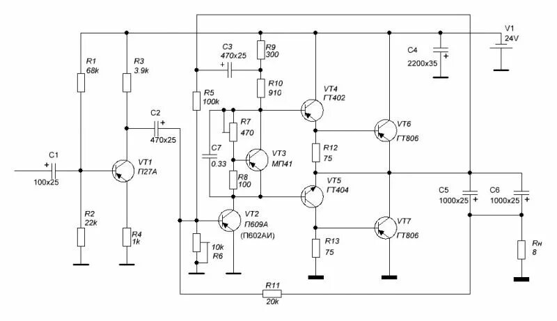 Схема крылова. Усилитель на германиевых транзисторах гт403. Усилитель на германиевых транзисторах гт806. Усилитель на транзисторах гт402 и гт404. Усилитель на транзисторах гт906.