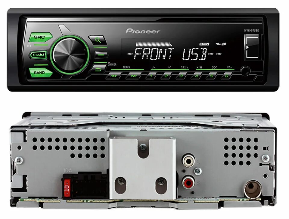 Автомагнитола волгоград. Pioneer MVH-07ubg. Pioneer MVH 07ub. Магнитола Пионер MVH 07ubg. Pioneer MVH 170.