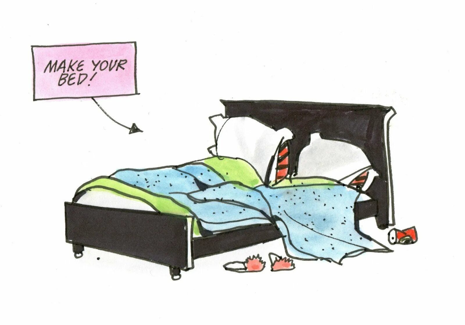 Не заправленная сыном постель. Кровать карикатура. Кровать юмор. Смешные кровати. Кровать прикол.