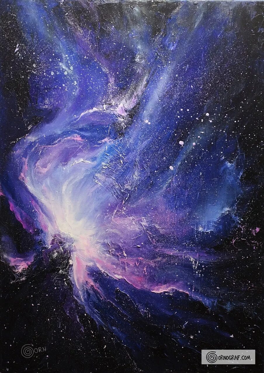 Космос живопись маслом