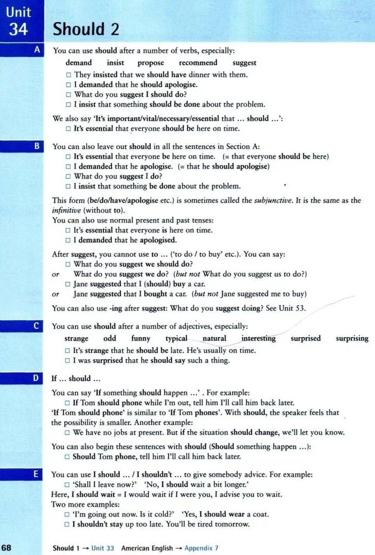 Insist that should. Unit 34 should 2 ответы. appendix english.