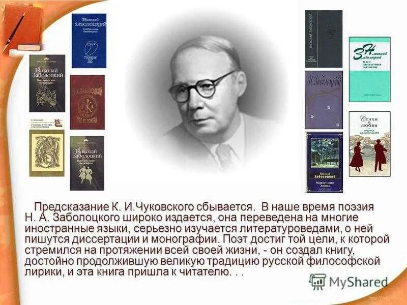 Слово о заболоцком кратко. Н А Заболоцкий биография.