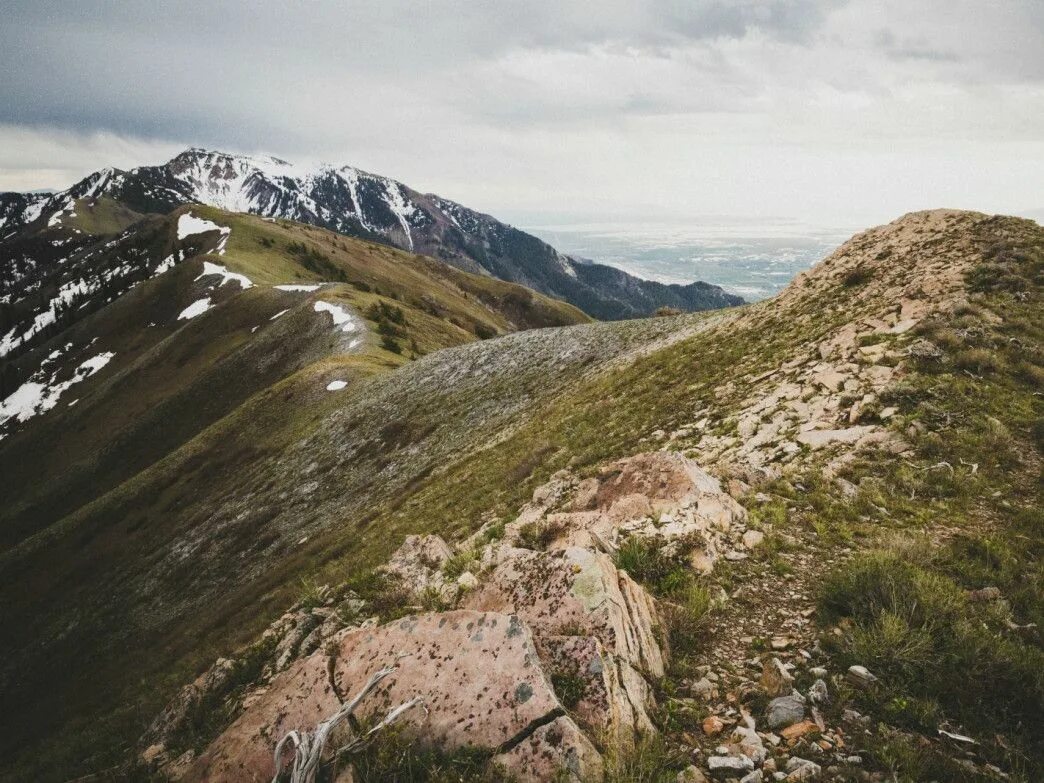 Steep mountain. Ridge Crix. Grassy steep Mountain. Haqwas Ridge.