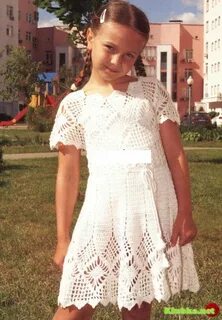 Платье крючком 8 лет