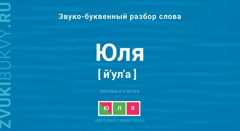 Юля звуковой. Юля звуко буквенный разбор. Юля транскрипция. Схема слова Юля.