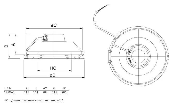 Диаметр монтажного отверстия. Systemair TFSR 125 XL. Крышный вентилятор Системайр 125. Systemair TFSR 315l. TFSR 315 L Black.