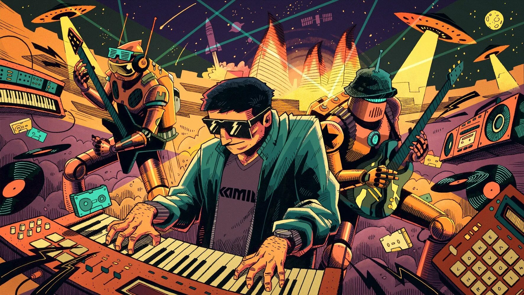 Funk enstranho slowed. Фанк арт. funk стиль. музыкальный стиль фанк. funk жанр.