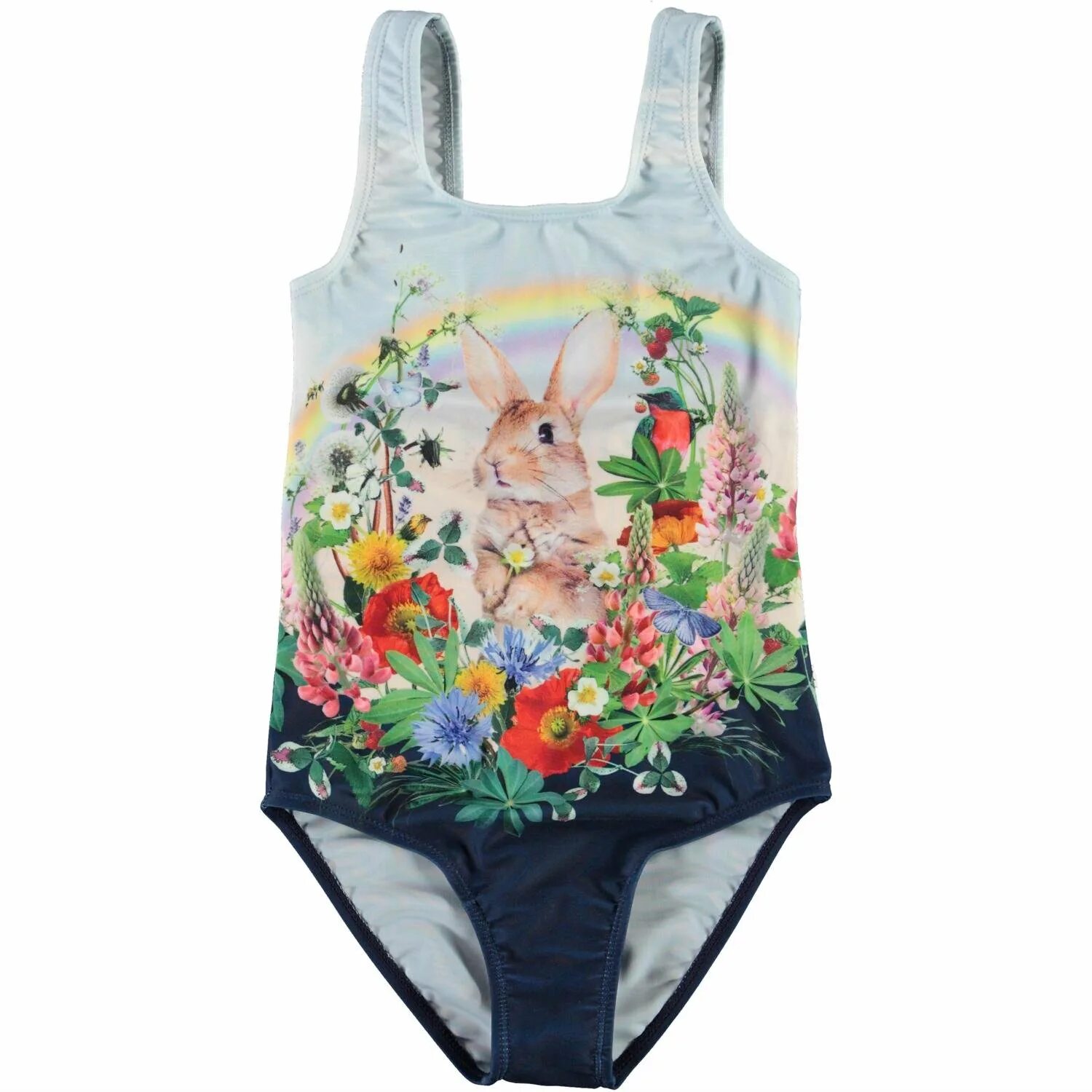 116) molo,арт. Самые милые кролики. Смешной заяц. Bunny nika. Моло купальник с колибри.