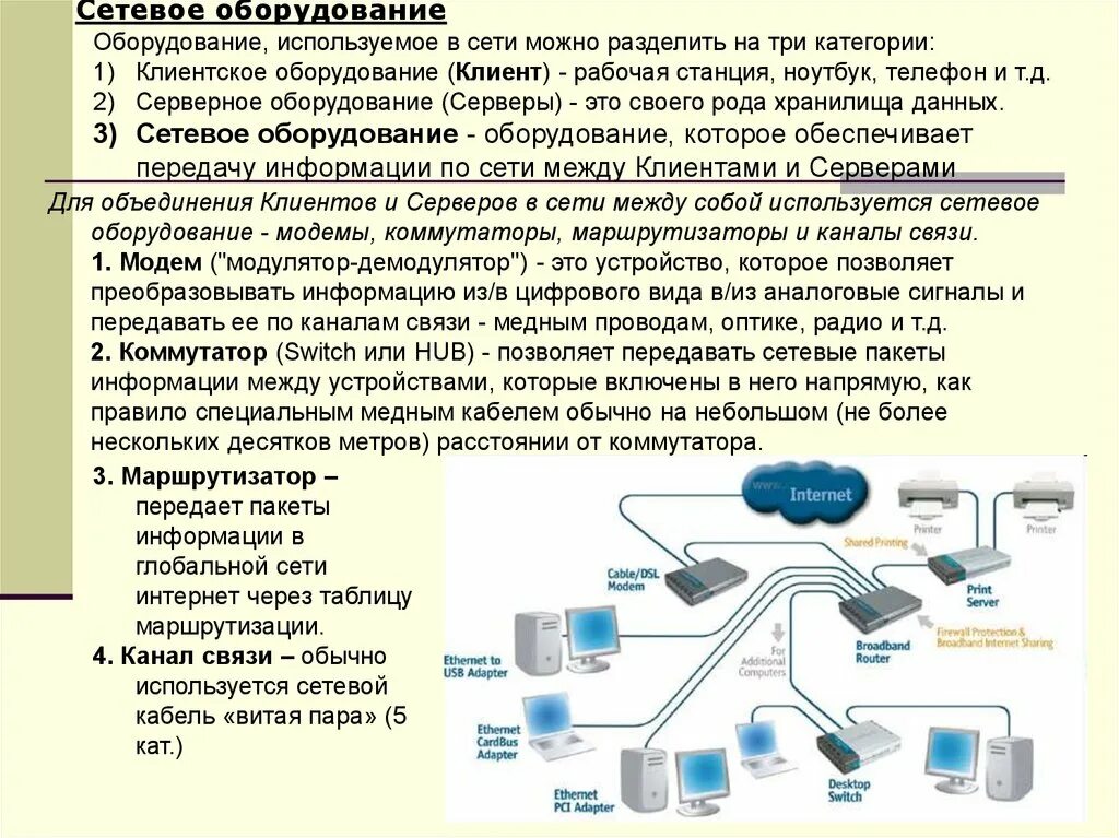 Компьютерные сети. Локальные сети. Назначение ЛВС. Аппаратура локальной сети lan. Виды сетевого оборудования схема. Оборудование для проводной локальной сети. Сети позволяющие организовать