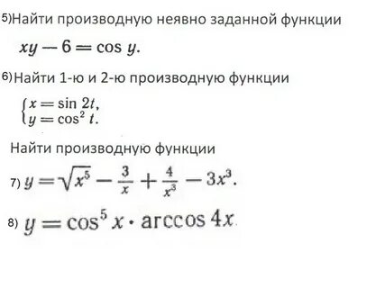 Производная неявной