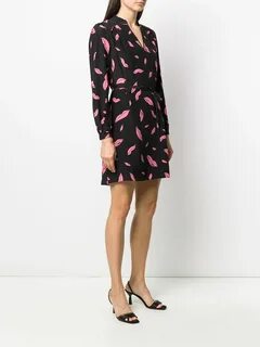 Dvf diane von furstenberg платье falling lips с завязками на талии онлайн. ...