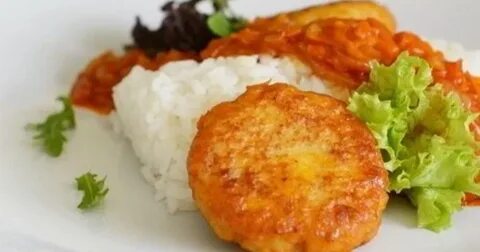 Рыбные котлеты с рисом