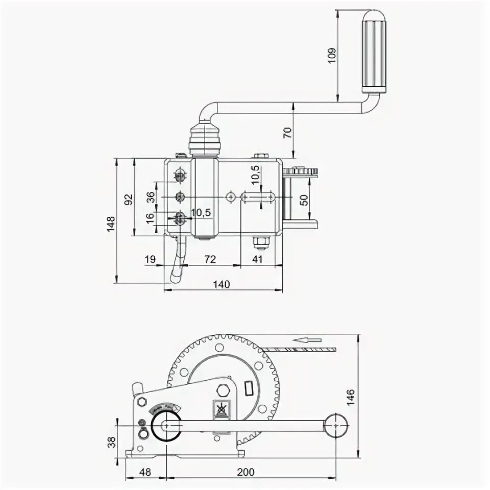 Компактная схема. Лебедка al-ko Compact 450. Лебедка ручная al-ko 1200 чертеж. Габариты лебедки Мона 450. Al-ko 900 Compact лебедка.