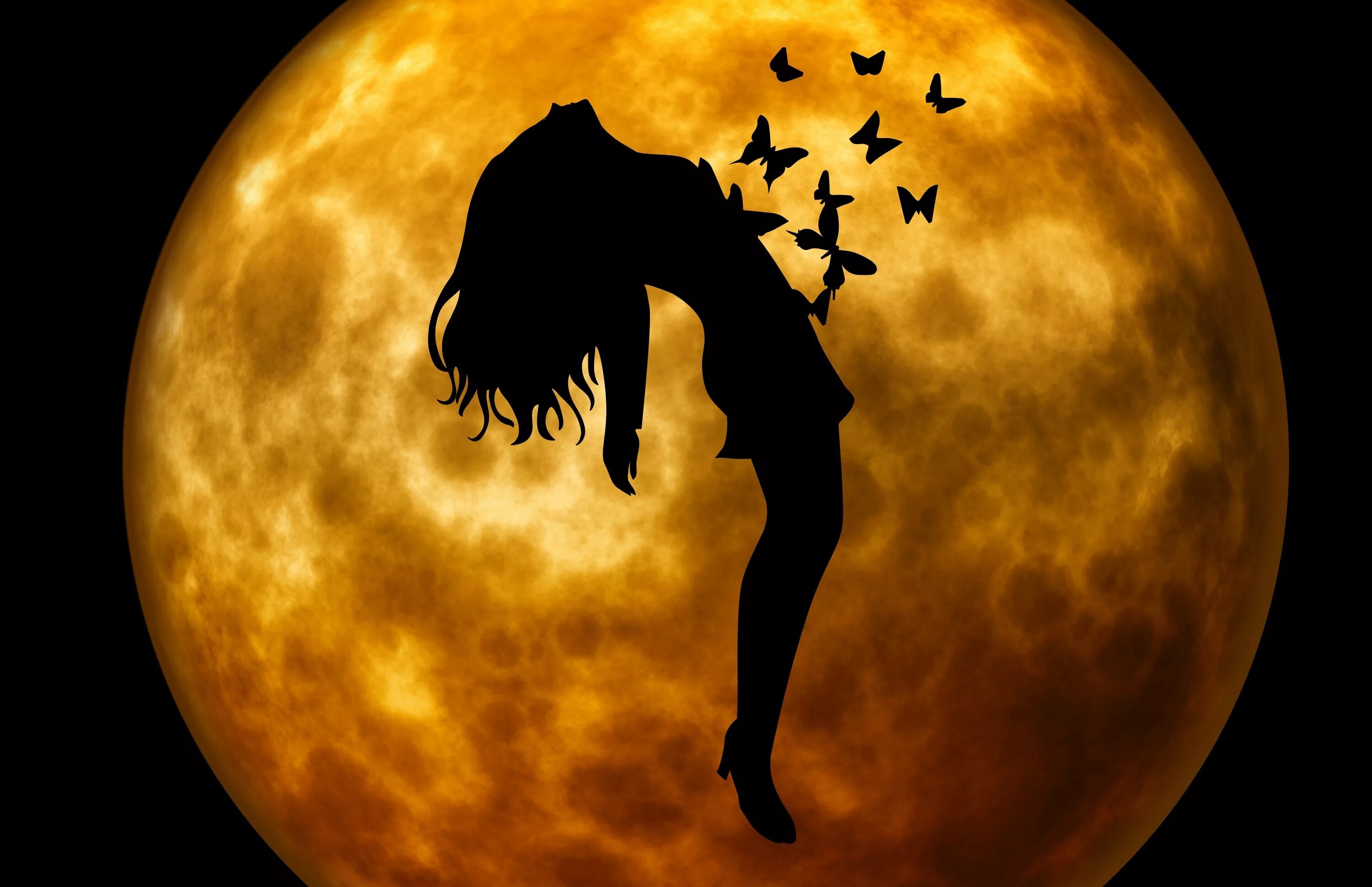 Девушка на фоне Луны. Ведьма и Луна. Изображение Луны. Полнолуние девушка.