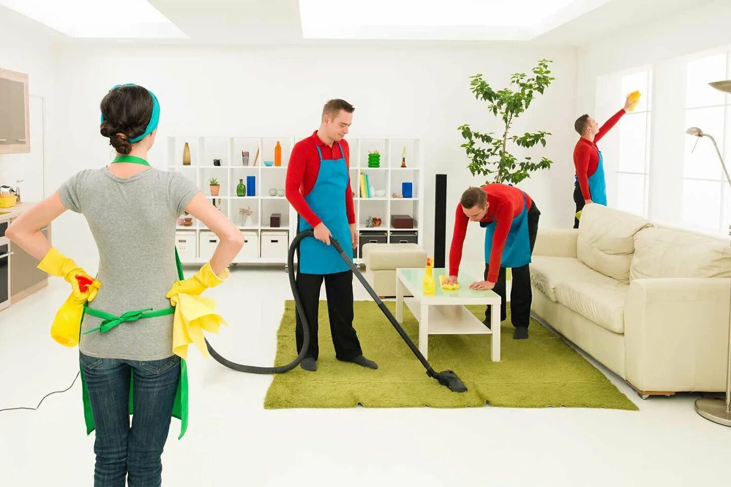 Clean up the house