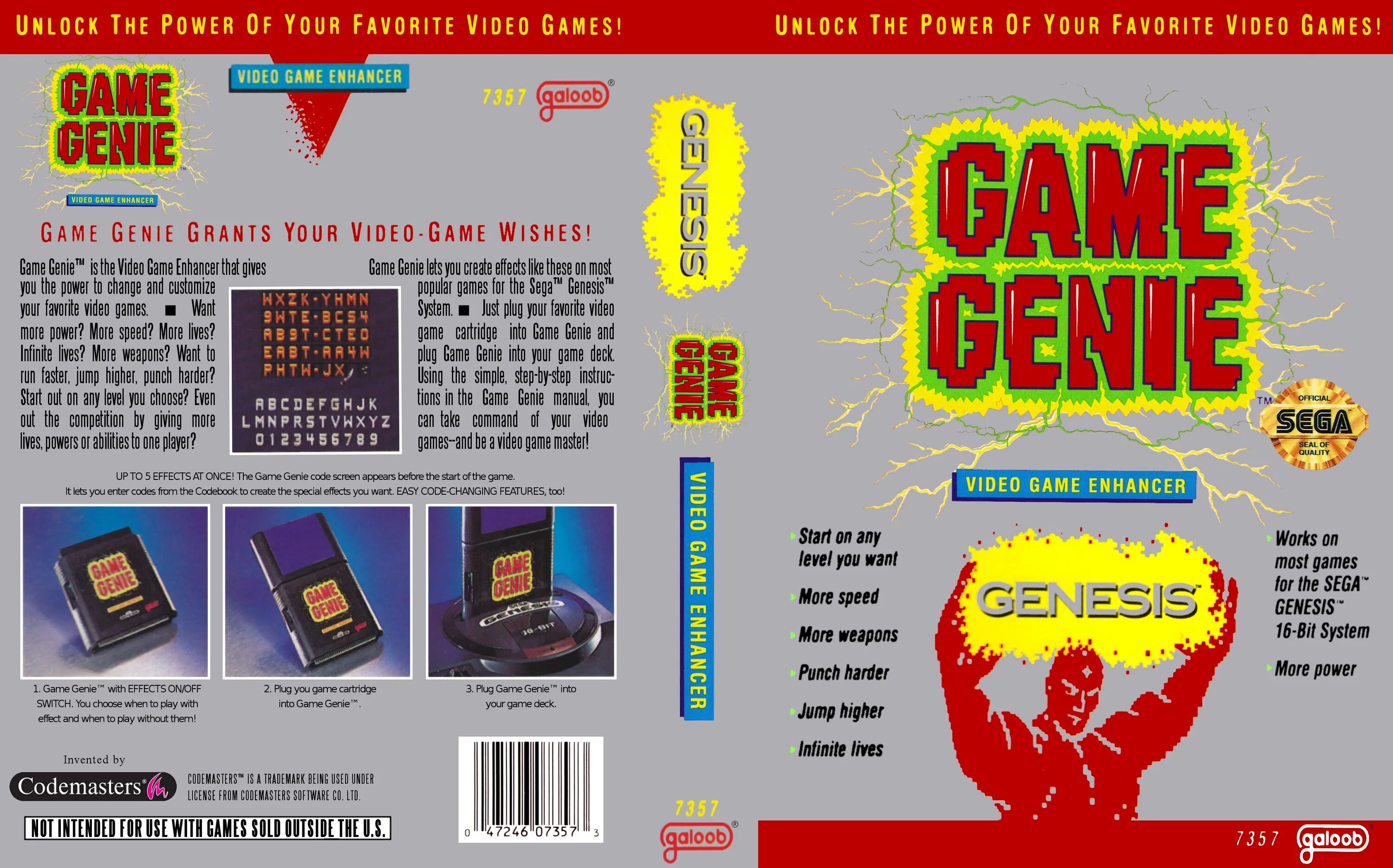 Game genie коды