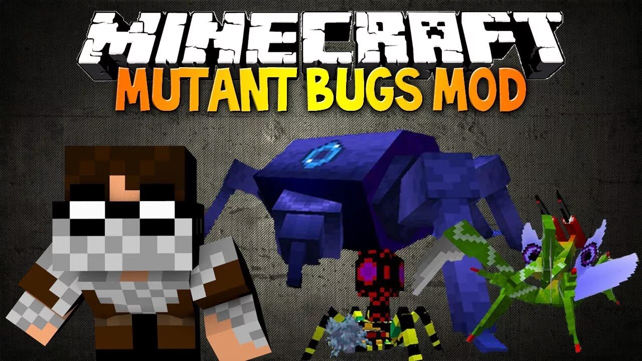 Мод на насекомых. Minecraft mutant bugs. майнкрафт мод на насекомых. мод на майнкрафт bug.