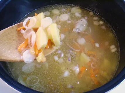 Гороховый суп с мясом мультиварке