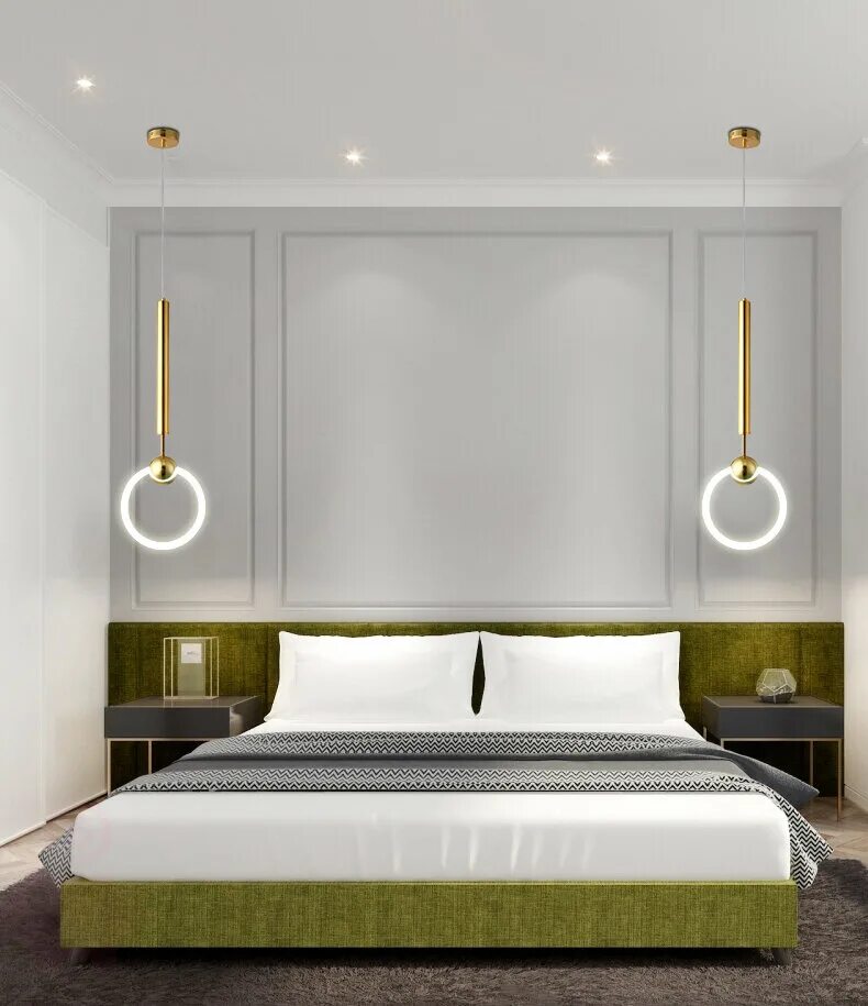 Подвесы в спальне. Светильник ring light chrome by lee broom d20. Светильник подвесной в спальню над тумбочкой. Подвесные светильники в спальне. Прикроватные светильники с потолка.