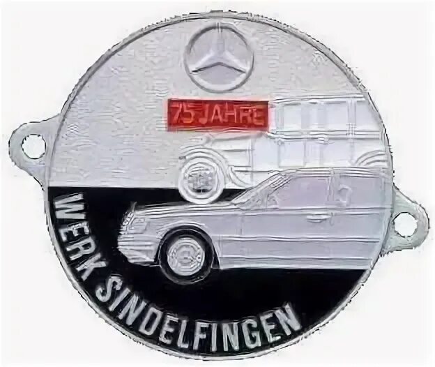 Брелок Даймлер Крайслер. Daimler Benz a.g. Sindelfingen шильд довоенный.