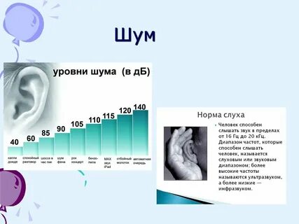 Частота звука воспринимаемая ухом человека