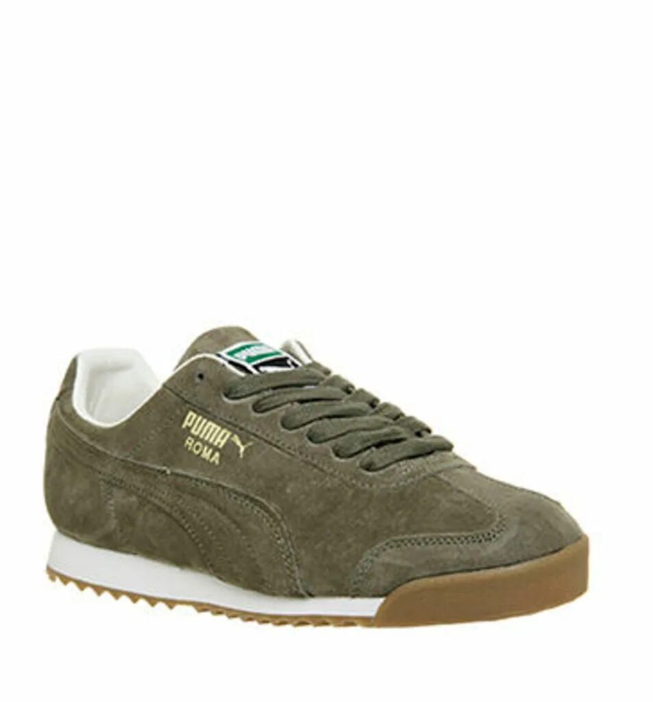 Roma green. Puma ROMA Green. Puma ROMA зеленые. Мужские кросовки Puma ROMA зелёные.