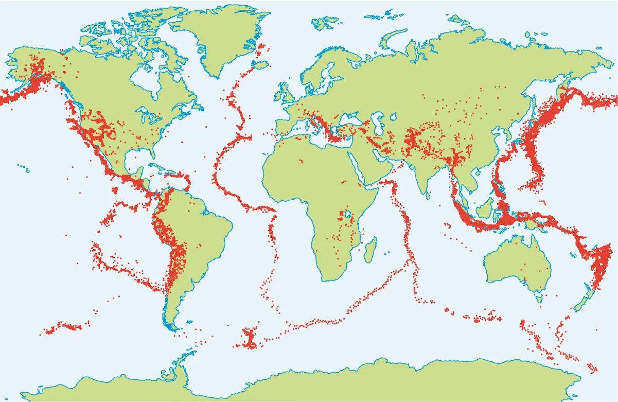 Сейсмоопасные зоны это. Сейсмические пояса и вулканы. Карта сейсмически активных зон земли.