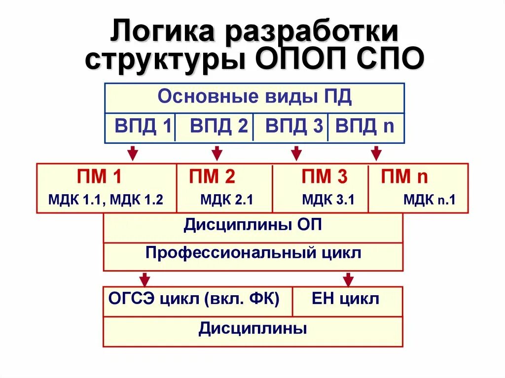 Структура основной профессиональной образовательной программы СПО. Структура ОПОП. Структура ОПОП СПО. ОПОП СПО расшифровка.