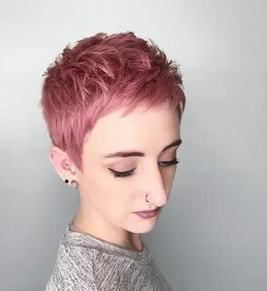 Short pink hair