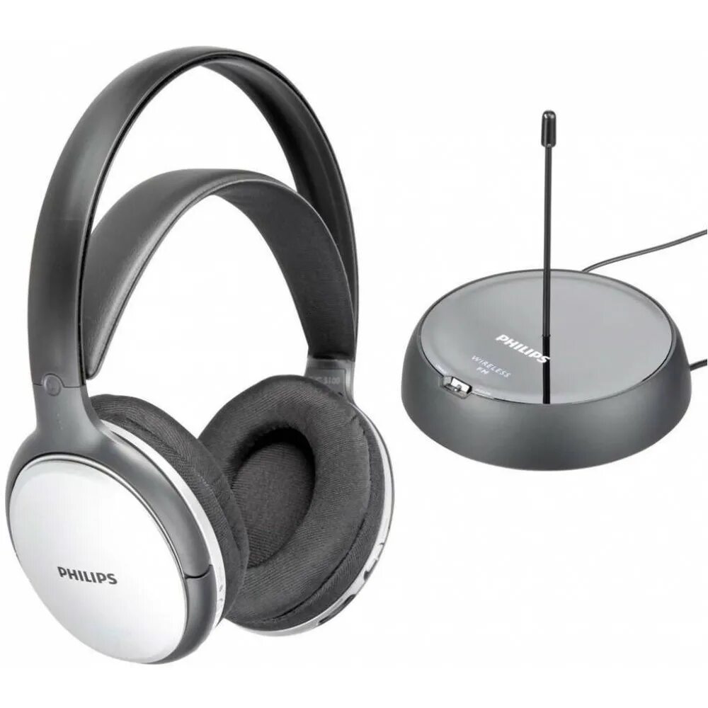 Купить наушники радио. Беспроводные наушники Philips shc5100. Наушники Philips fm Wireless shc5100/10. Беспроводные наушники Philips SHC. Беспроводные наушники Philips shc5100/10 Silver\Black.