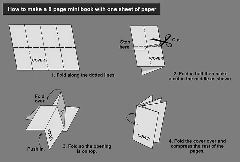 How to make a Mini book. Mini book Origami. Making Mini books. Книга оригами из бумаги. Make your page