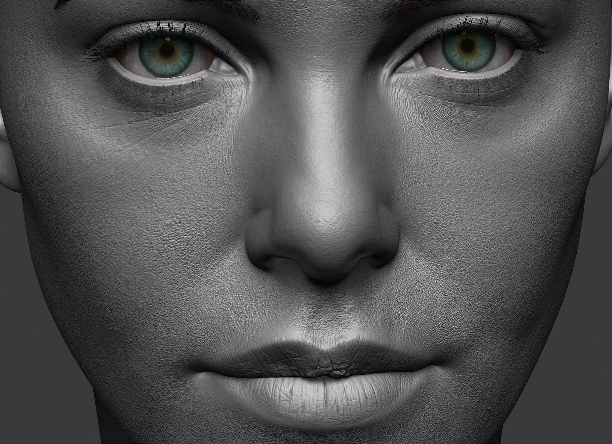 Face detail. Шарлиз Терон 3d. Лицо. Лицо для текстурирования. 3д портрет.