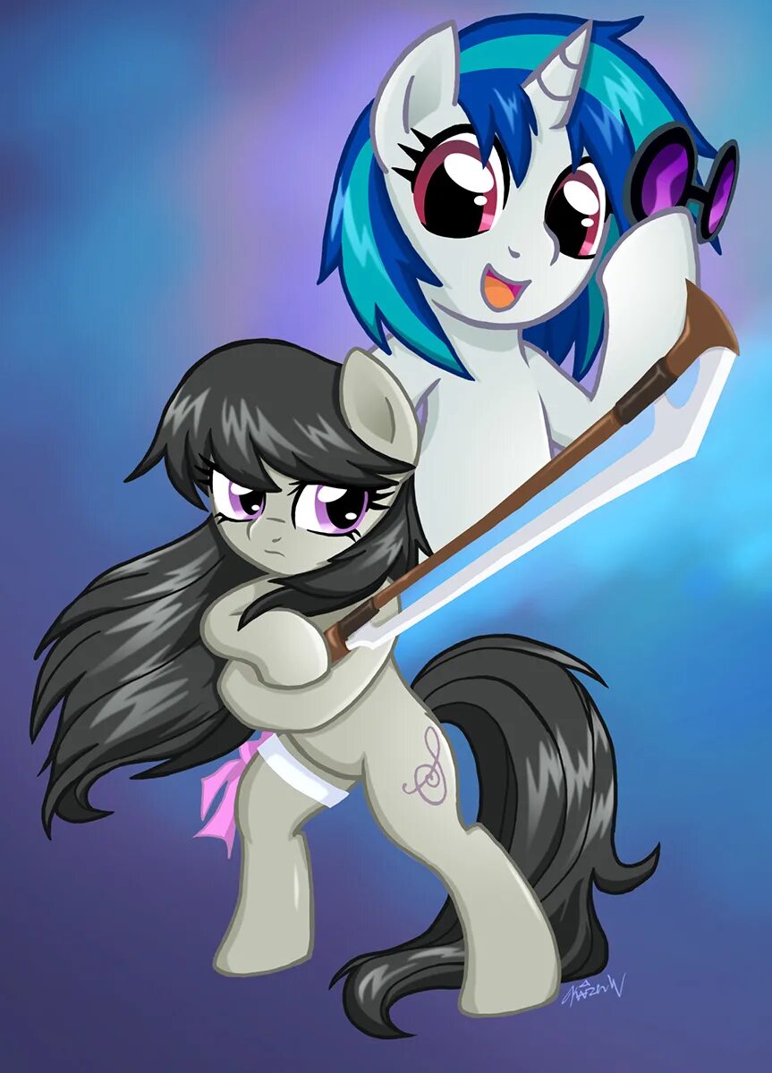 Женский пон. DJ pon3 and Octavia.