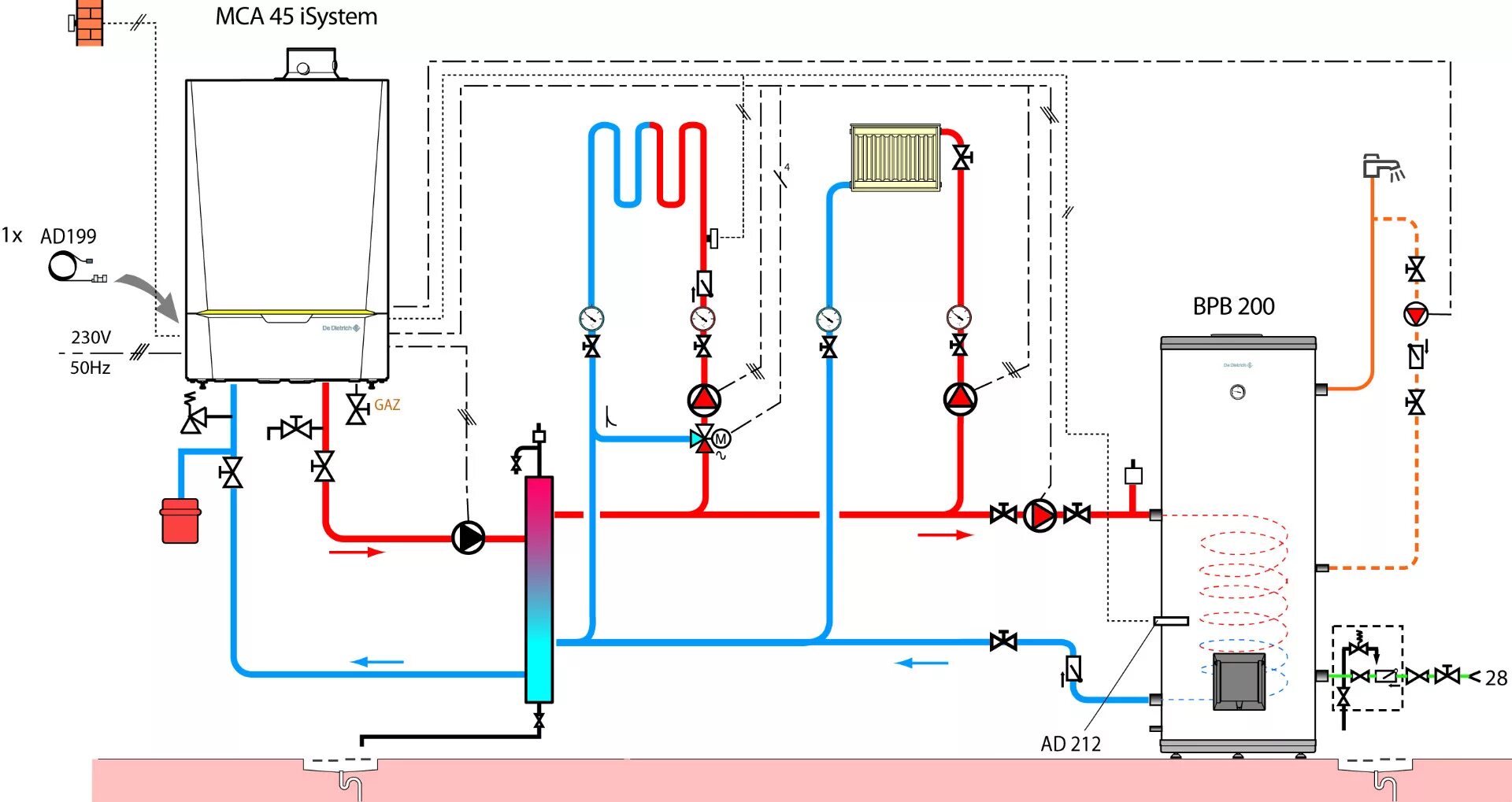 Схема подключения 2 газовых двухконтурных котлов. Бойлер косвенного нагрева 200 литров схема подключения. Схема котельной 2 котла 200 КВТ для отопления. Схема включения бойлера косвенного нагрева в систему отопления. Двухконтурный газовый котел нагрев воды