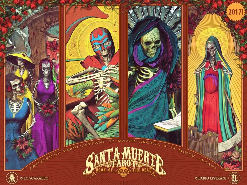 Колода Santa muerte Tarot. Таро Санта Муэрте. Fabio Listrani Таро Santa muerte. Святая смерть Санта Муэрте Таро. Карты святой смерти