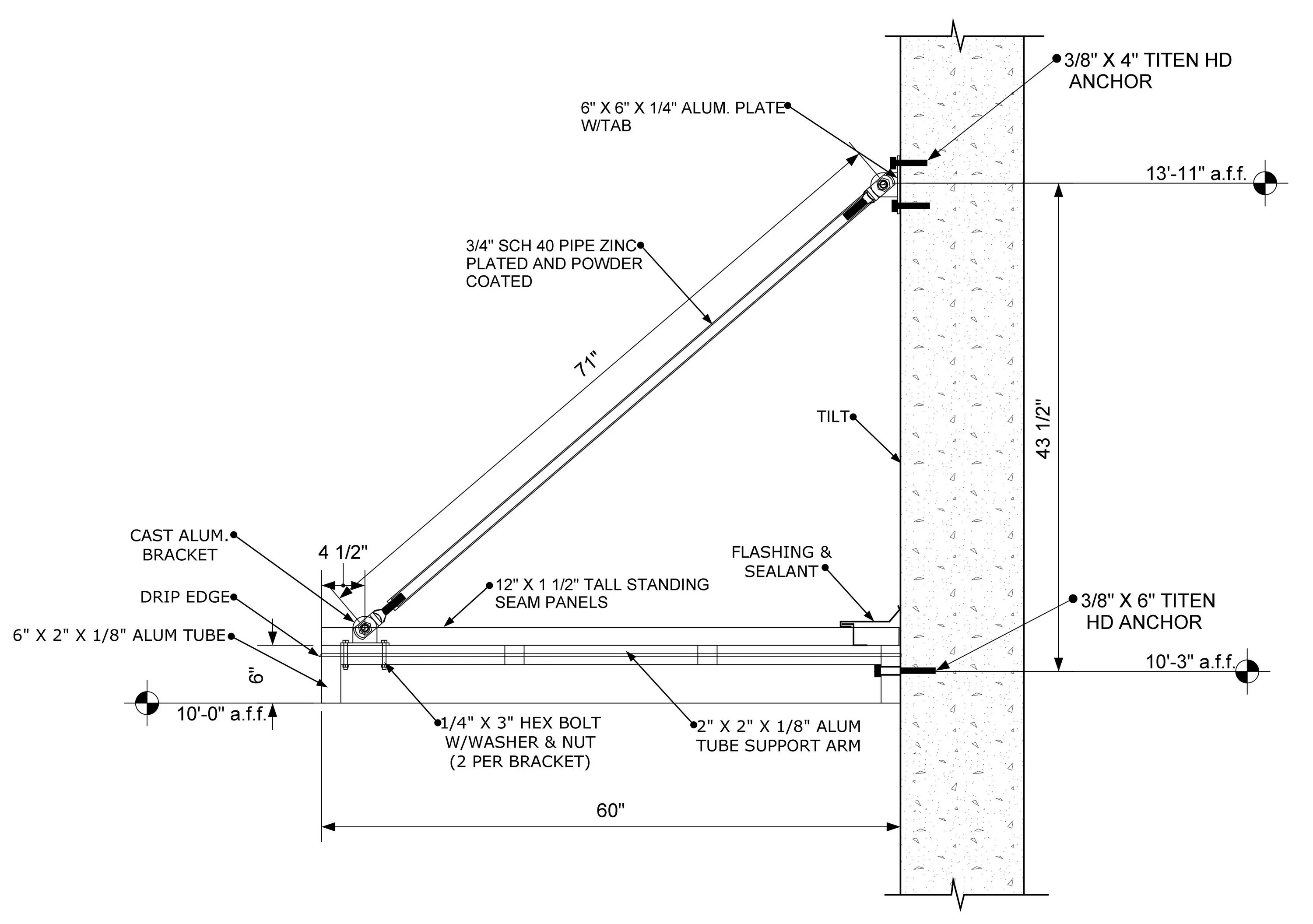 Detail. Types of details. Sarco hex connection detail. Connection details