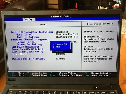 Thinkpad войти в биос