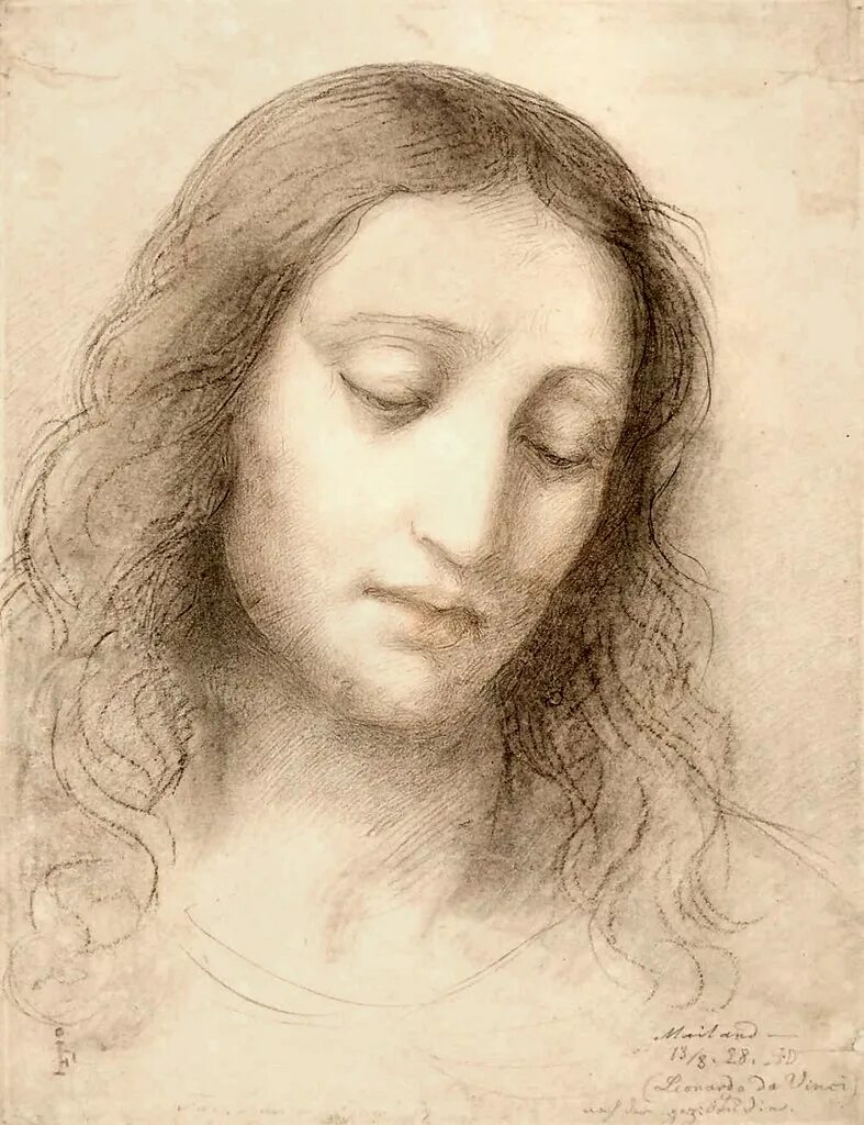 Леонардо да винчи христос. Иисус Христос Леонардо Давинчи. Леонардо да Винчи голова Христа. Давинчи портрет Христа. Леонардо Давинчи портрет Христа.