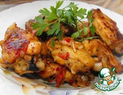 Крылышки с овощами рецепт