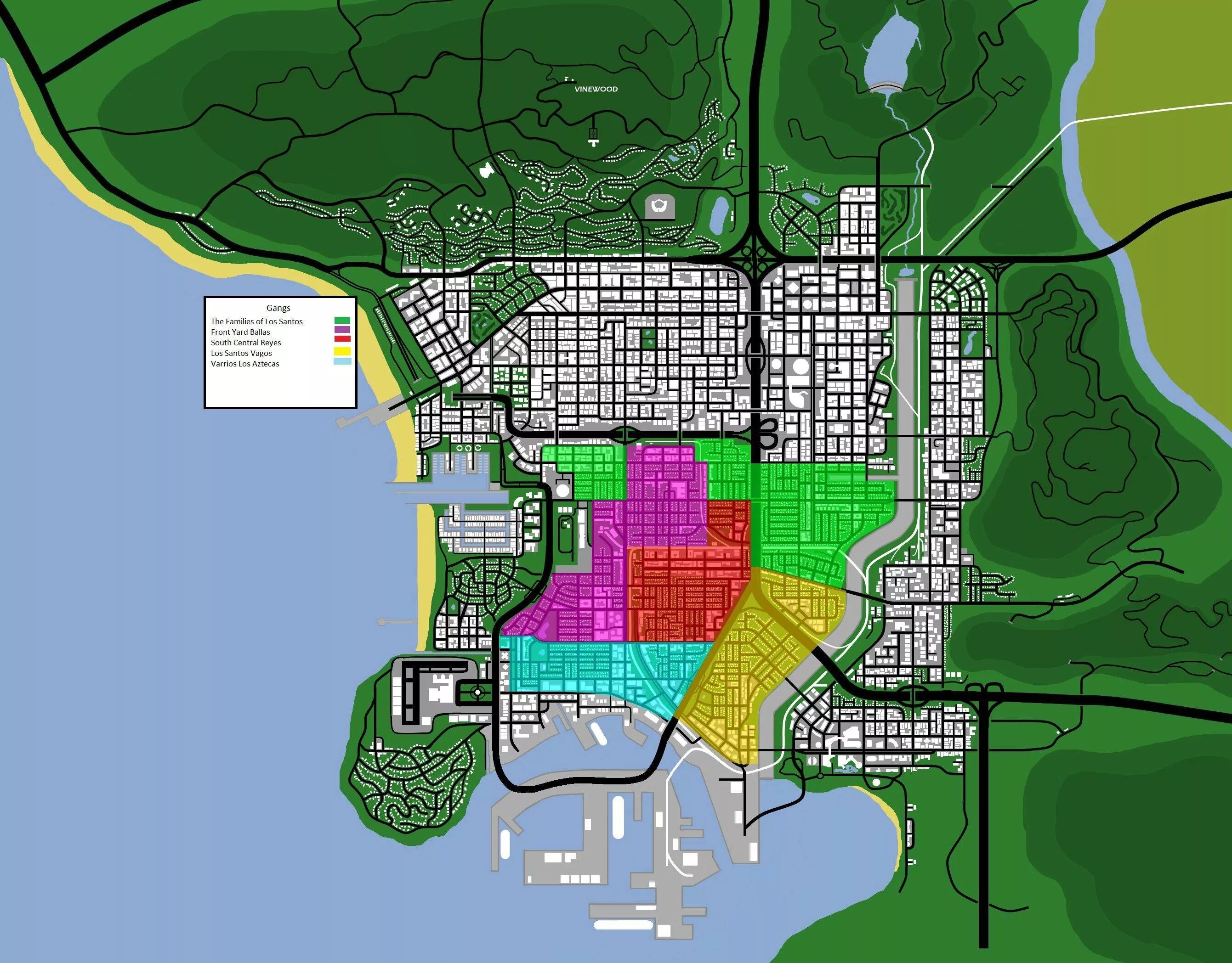 Карты gang. Карта Лос Сантоса ГТА 5 С районами. Карта Сан андреас Лос Сантос. Гетто в ГТА 5 на карте. Район Лос Сантос в ГТА Сан андреас.