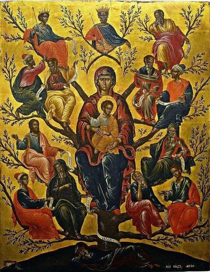 Икона древо пресвятой богородицы (горний иерусалим). Родословная иисуса христа икона. Икона пресвятой богородицы "древо иессеево. Икона древо иисуса христа. Икона древо жизни спас истинная лоза.