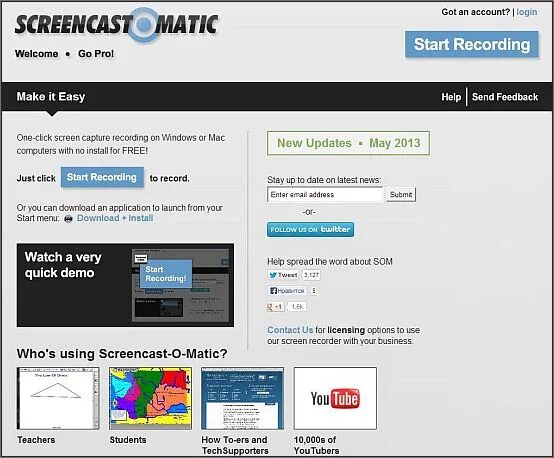 Screencast matic. Скринкаст о матик. скринкаст программы. 1. screencast-o-matic. запись скринкаста.