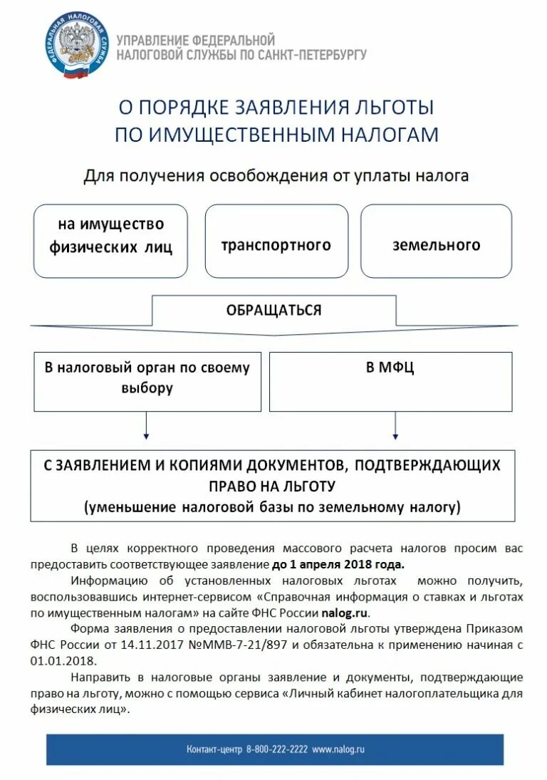 расчет налоговых льгот