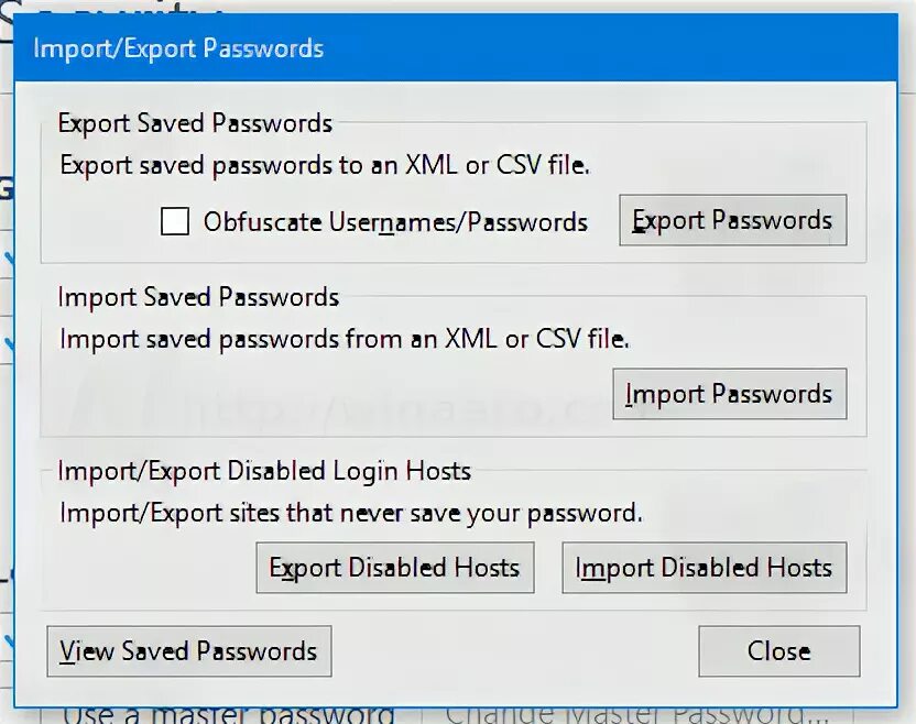 Pass import