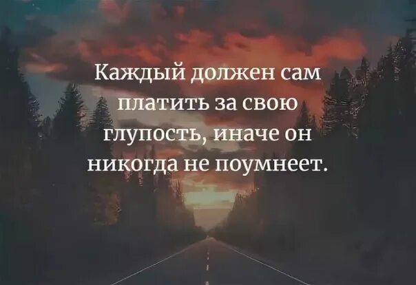 Не беги за нею глупый. Каждый должен сам платить за свою глупость. Каждый должен сам платить за свою глупость иначе. Каждый должен сам платить за свою. Каждый должен платить за свою глупость.