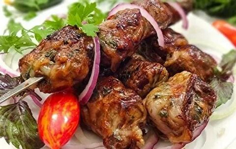 Печень индейки на мангале