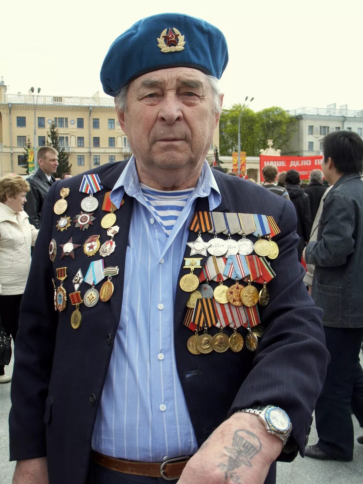 Маргелов ВДВ. Хабаров полковник ВДВ. Ветераны десантники. Фронтовики с наградами.