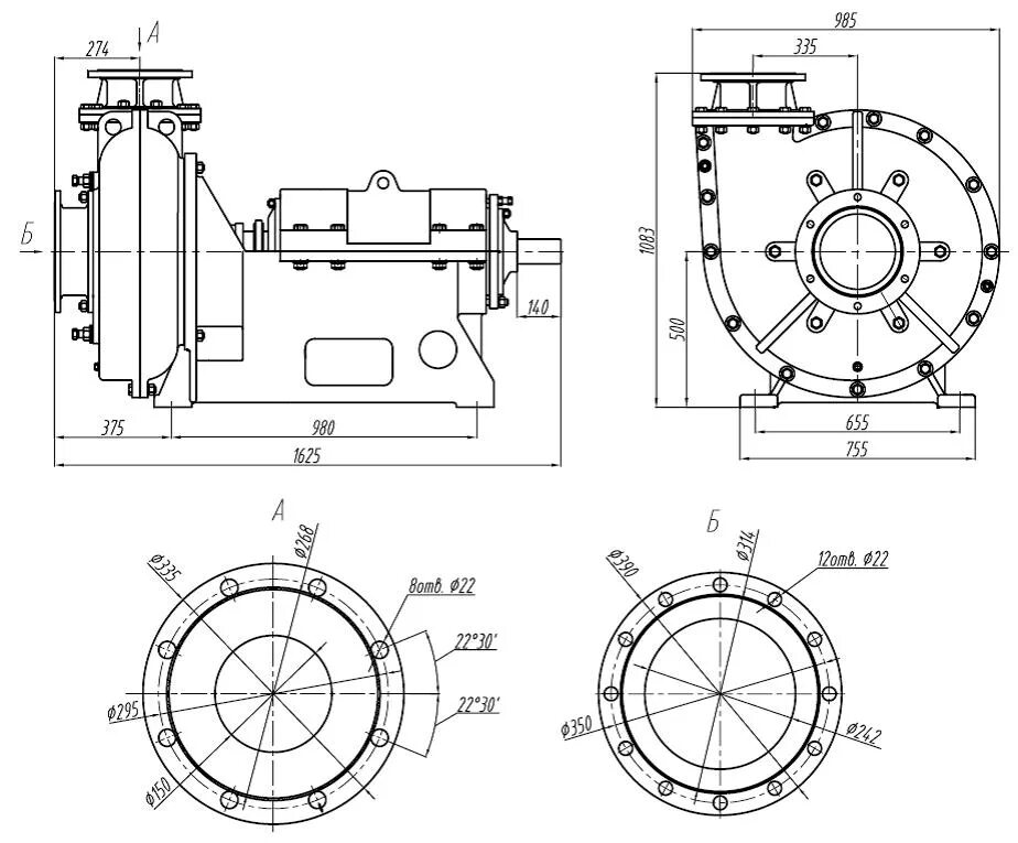 Buy Drawing Centrifugal pump network SE 1250-140-11 and download