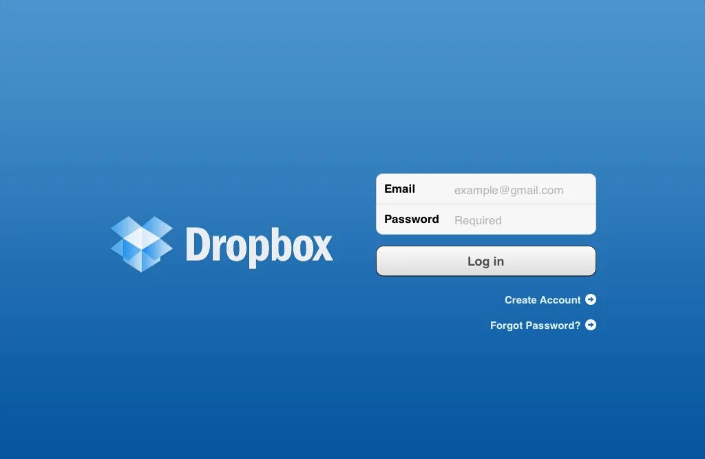 Is log in and create