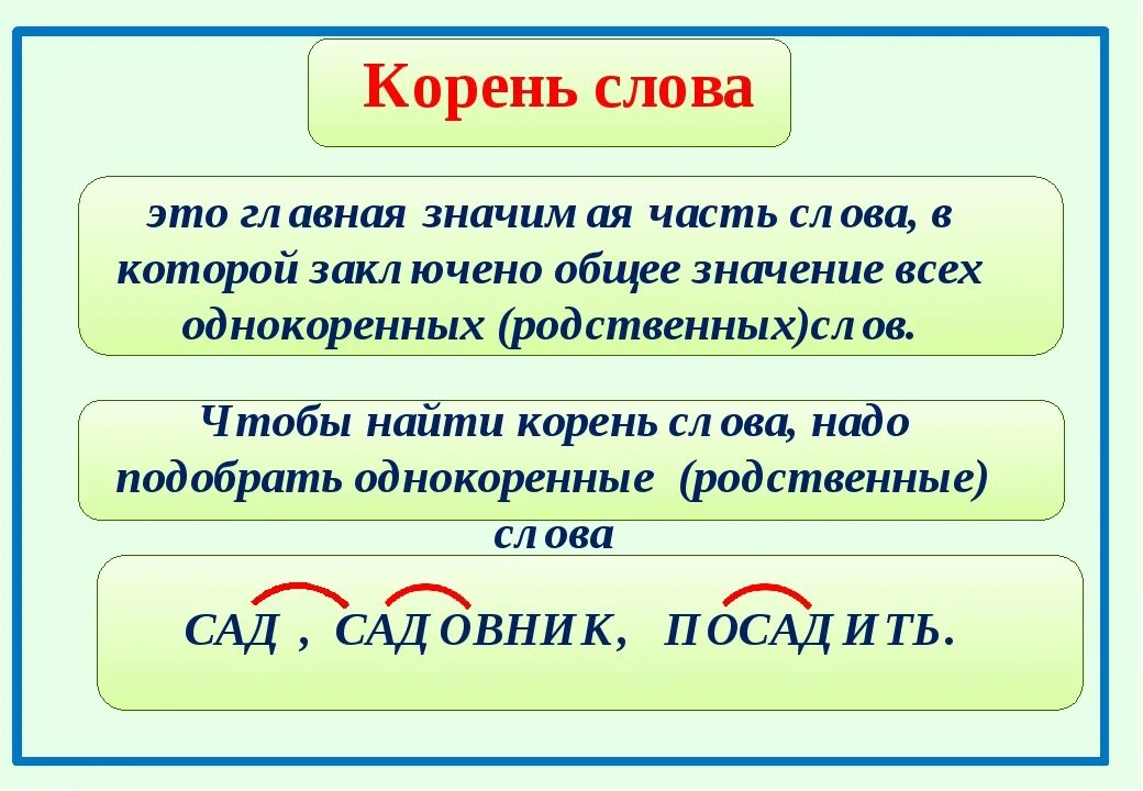Что такое корень в русском языке правило. Корень это в русском языке определение. Правила русского языка 3 класс корень слова. Корень слова правило.